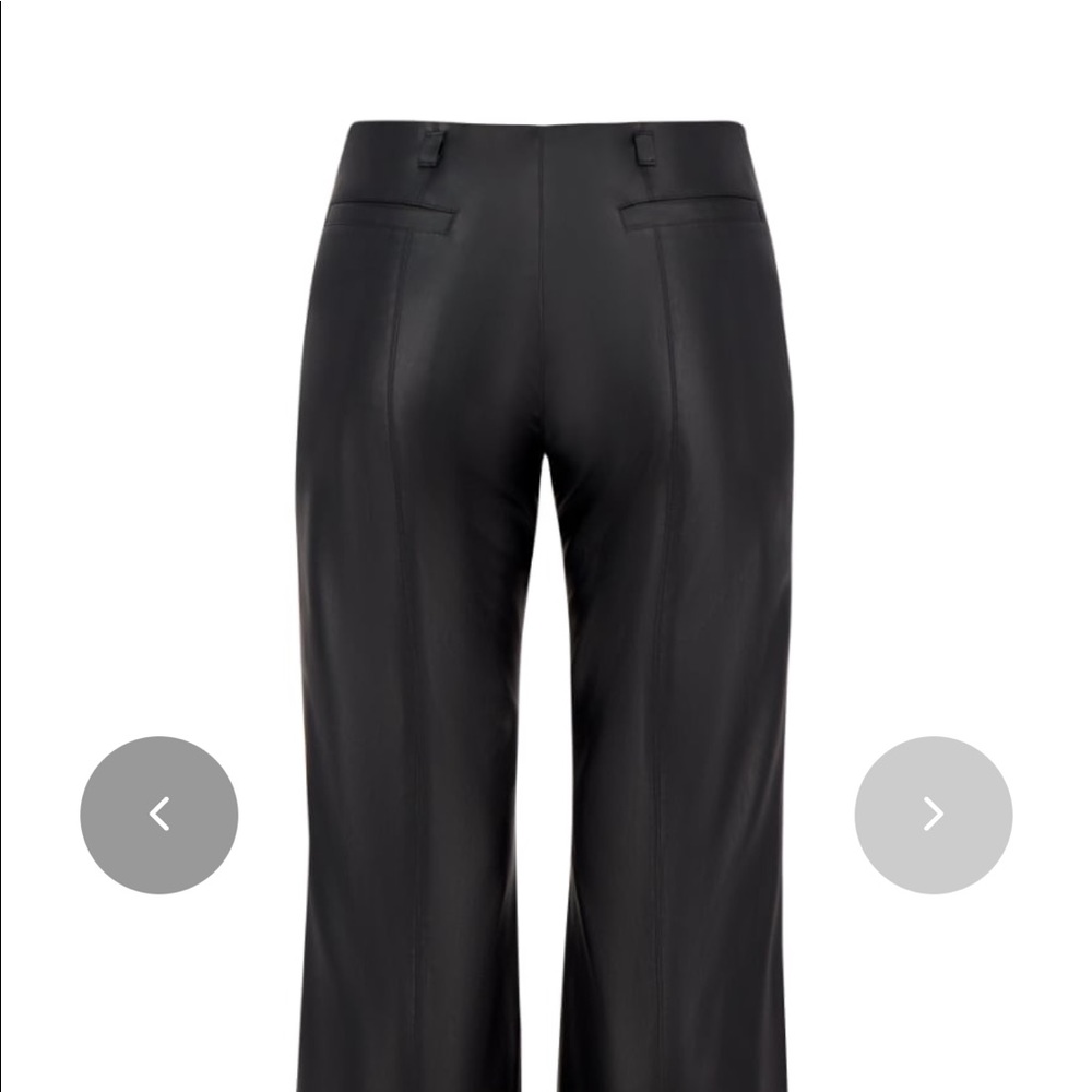 Faux leather pants